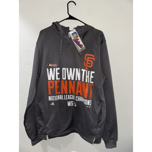 SF Giants Hoodie NL Champ/WS-14. “ We Own The Pennant “ Size Medium - Picture 1 of 10